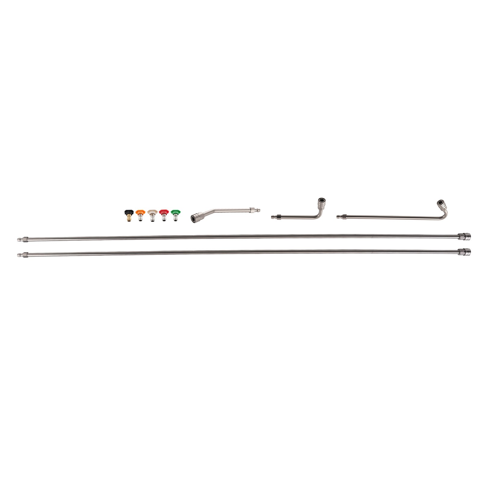 120″ Pressure Washer Extension Wand Stainless Steel Gutter Cleaning Tool Kit