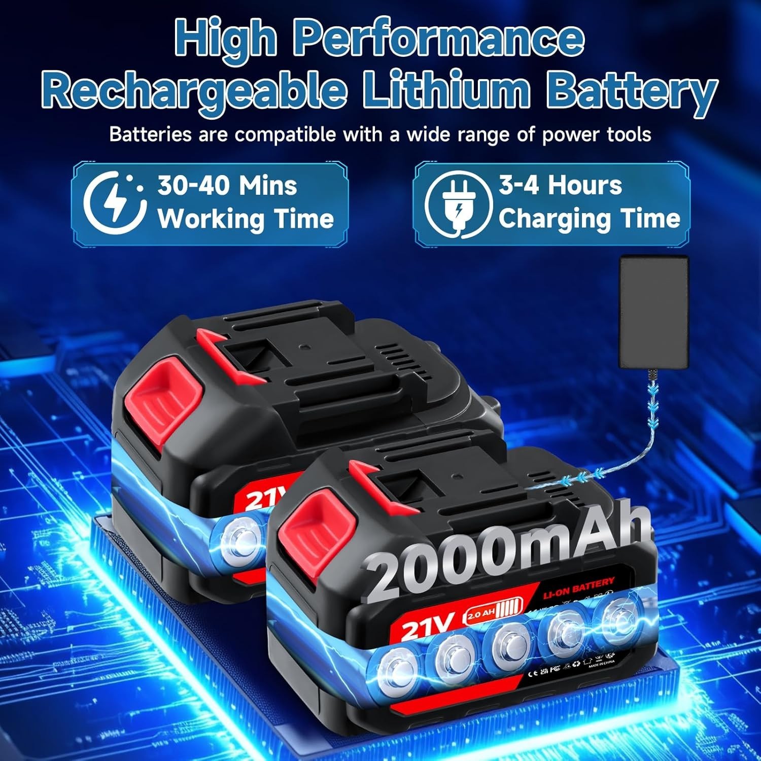 Cordless Electric High Pressure Water Spray Car Gun 850PSI Portable Washer Clean