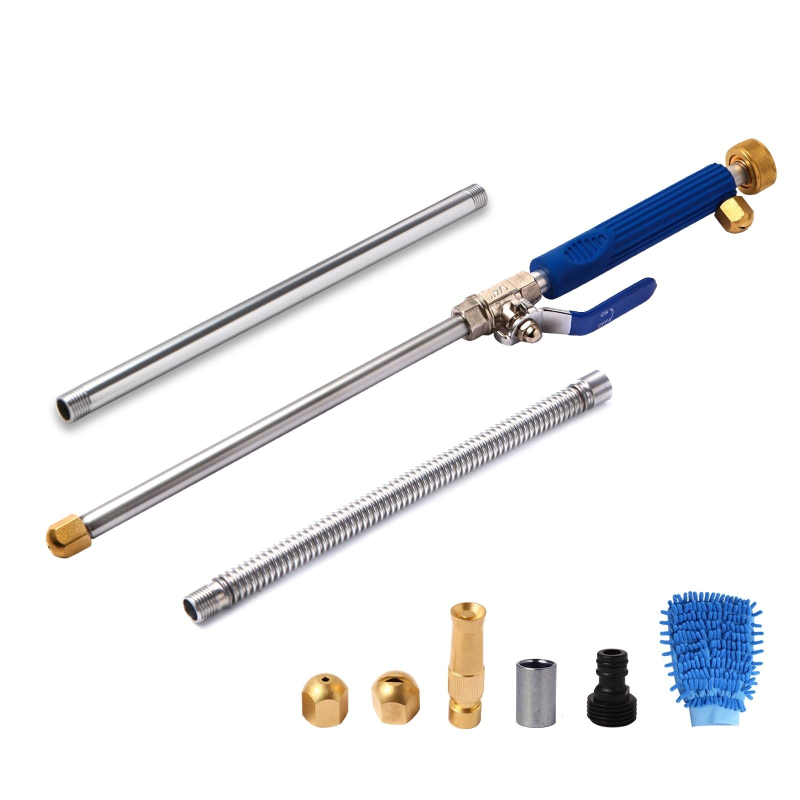 Hydro Jet High Presure Power Washer Wand Jet Nozzle Washer for Garden Hose Water