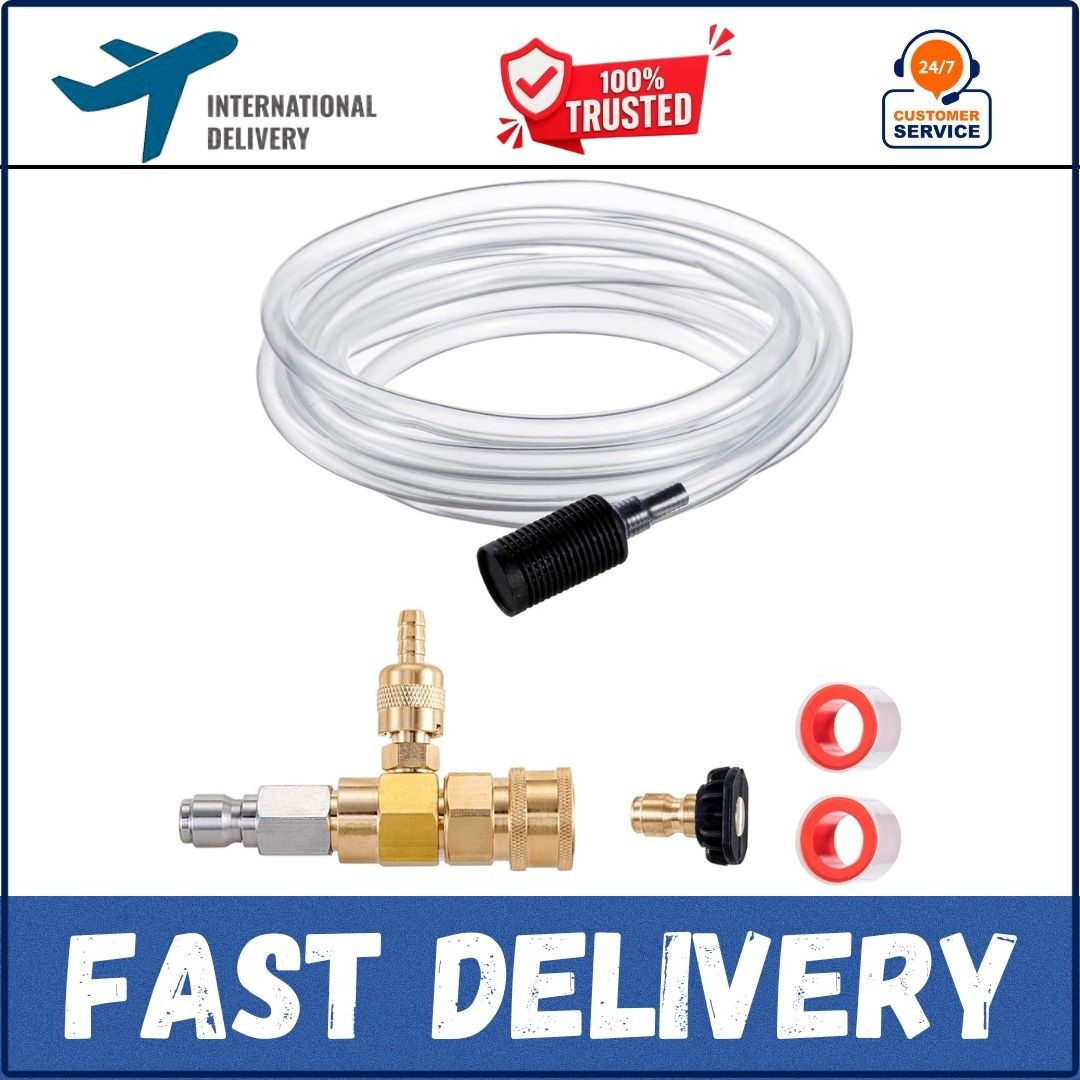Downstream Injector for Pressure Washer Power Washer Chemical Injector Kit Soap