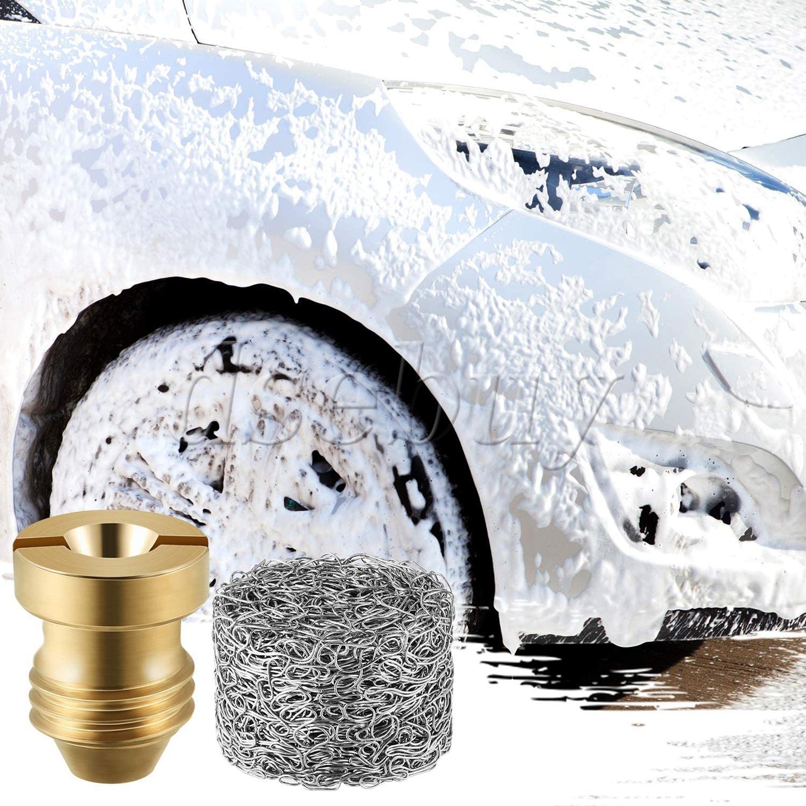 10Pieces Brass Thread Nozzle 1160psi 1.1mm Mesh Filter for Snow Foam Lance
