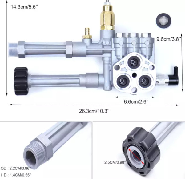 92841730 92840020 2800 Psi Pressure Washer Pump For Craftsman 580.752501 126T02