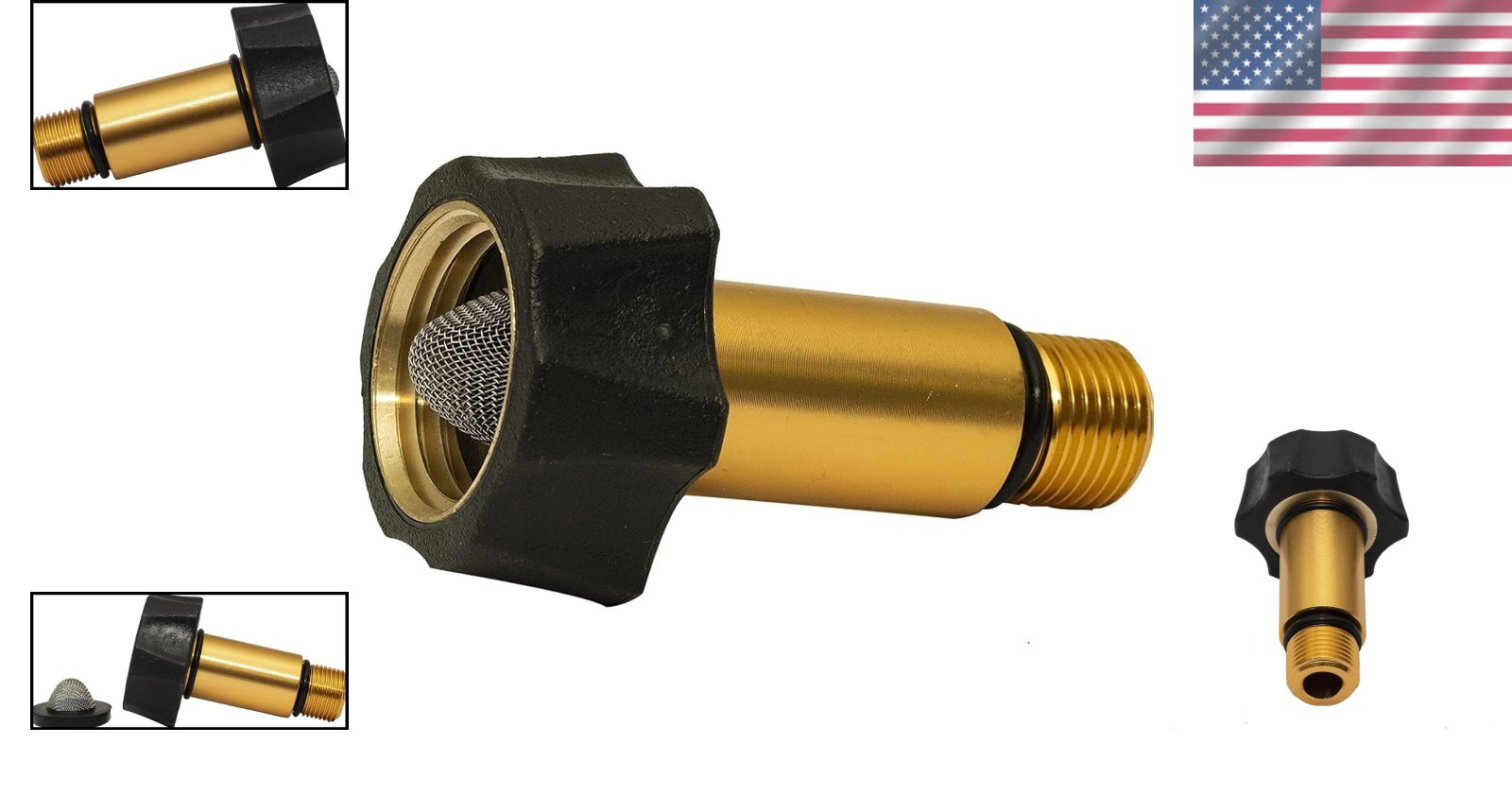 1 Pcs 7110166 Pressure Washer Pump Parts Water Inlet Fitting, 3/4″ Female to …