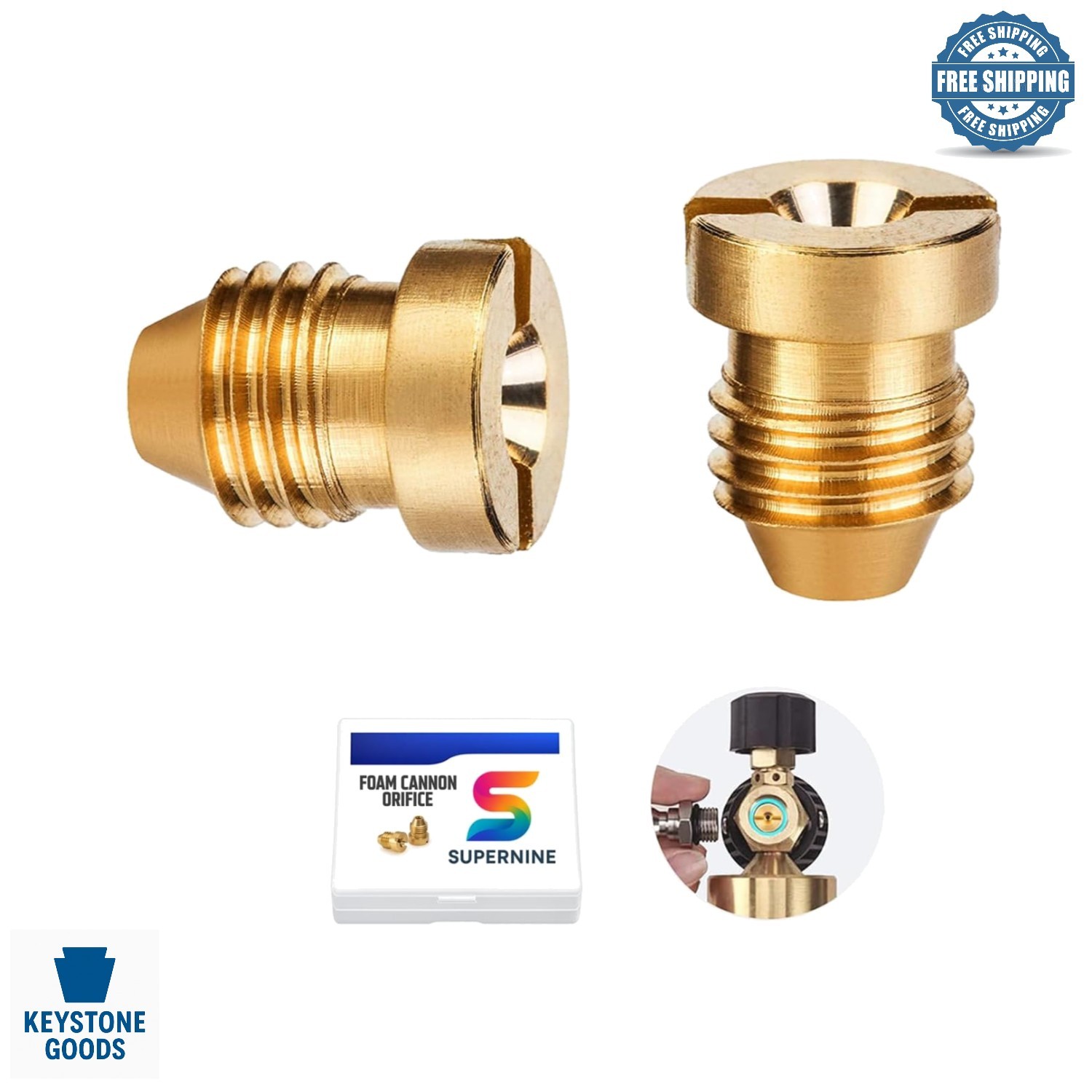 2PCS 1.25mm Foam Cannon Nozzle Tips for Car Wash & Garden Hose