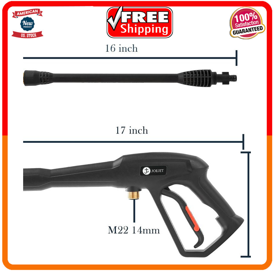 Pressure Washer Gun – Karcher Ryobi Powerstroke – Jet Wand – Spray Nozzle Tips