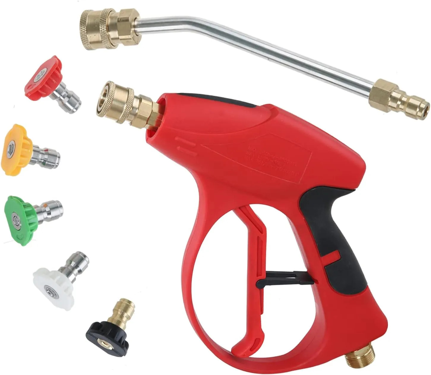 High Pressure Washer Gun 3000 PSI With 5 Color Quick Connect Nozzles M22-14 Hose