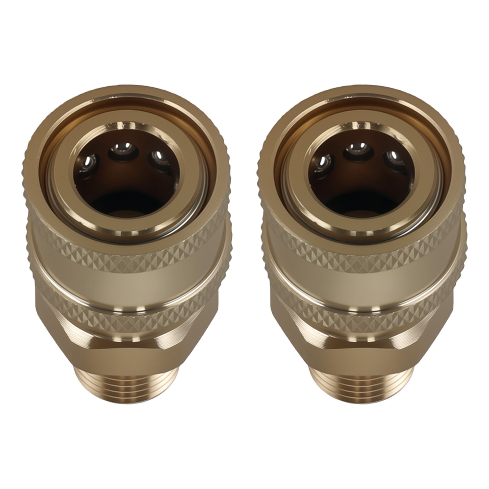 2x 1/4″ Quick Connect Male NPT Thread High Pressure Washer Fitting Coupler