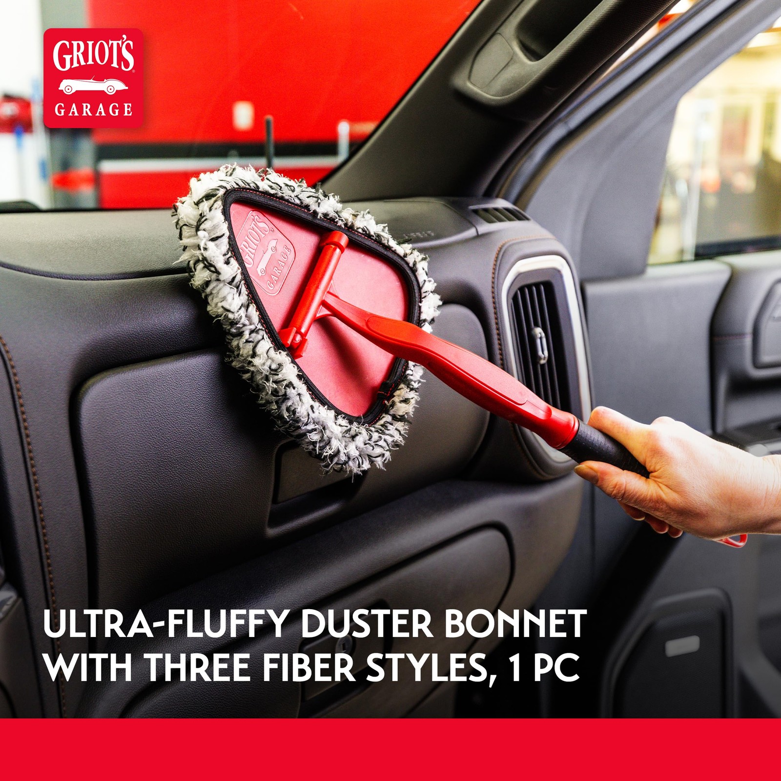 2-in-1 Easy Reach Detailing Wand 18″ Handle for Windshield Window Mirror Dashboa