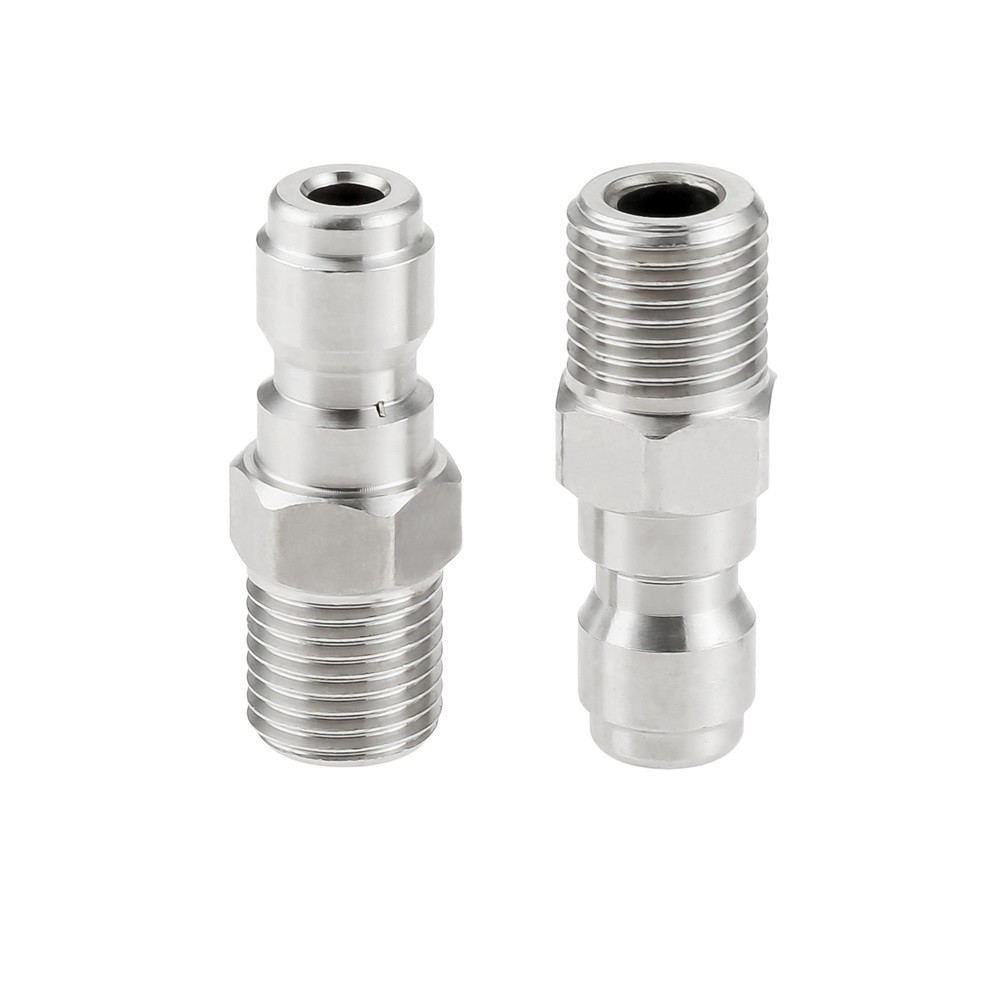 2 Pack 1/4 Quick Connect Fittings High Pressure Washing Nozzle Adapter Coupler