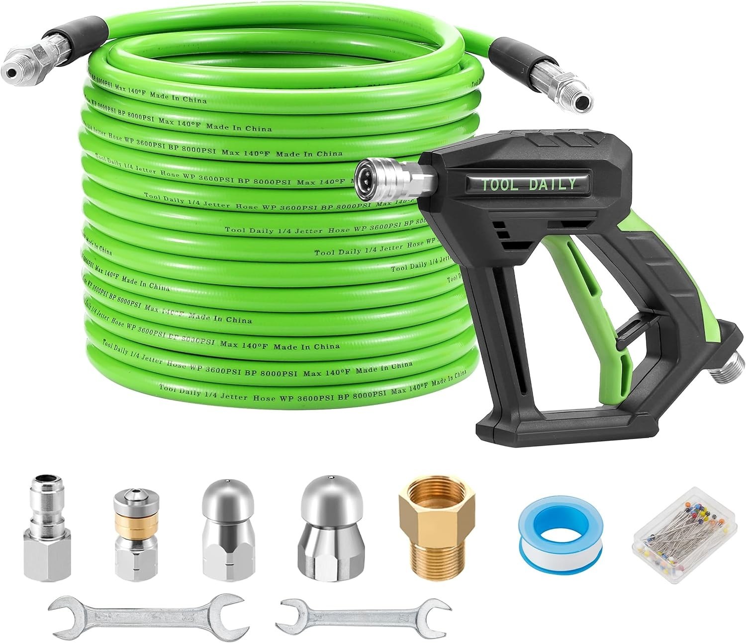50 FT Sewer Jetter Kit for Pressure Washer: Efficient Drain Cleaning Solutions