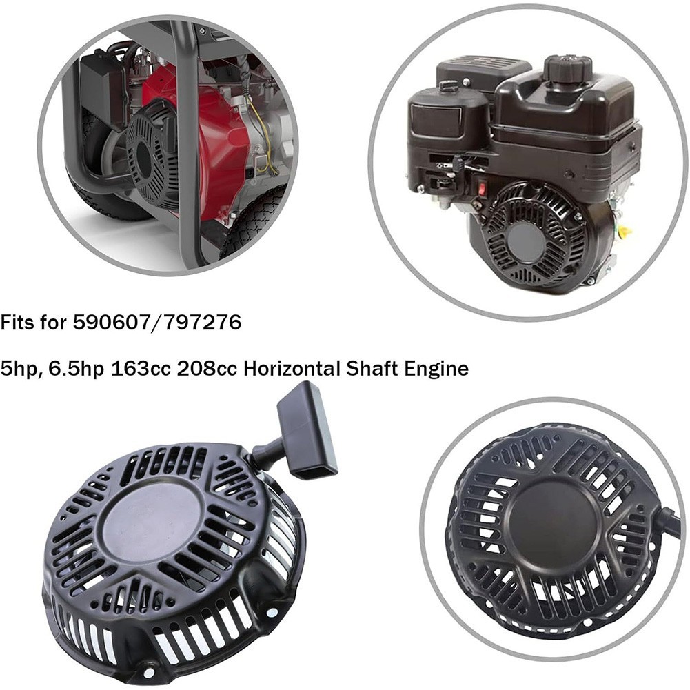 Recoil Starter Assembly for 163cc 208cc Engines Compatible with 590607 797276