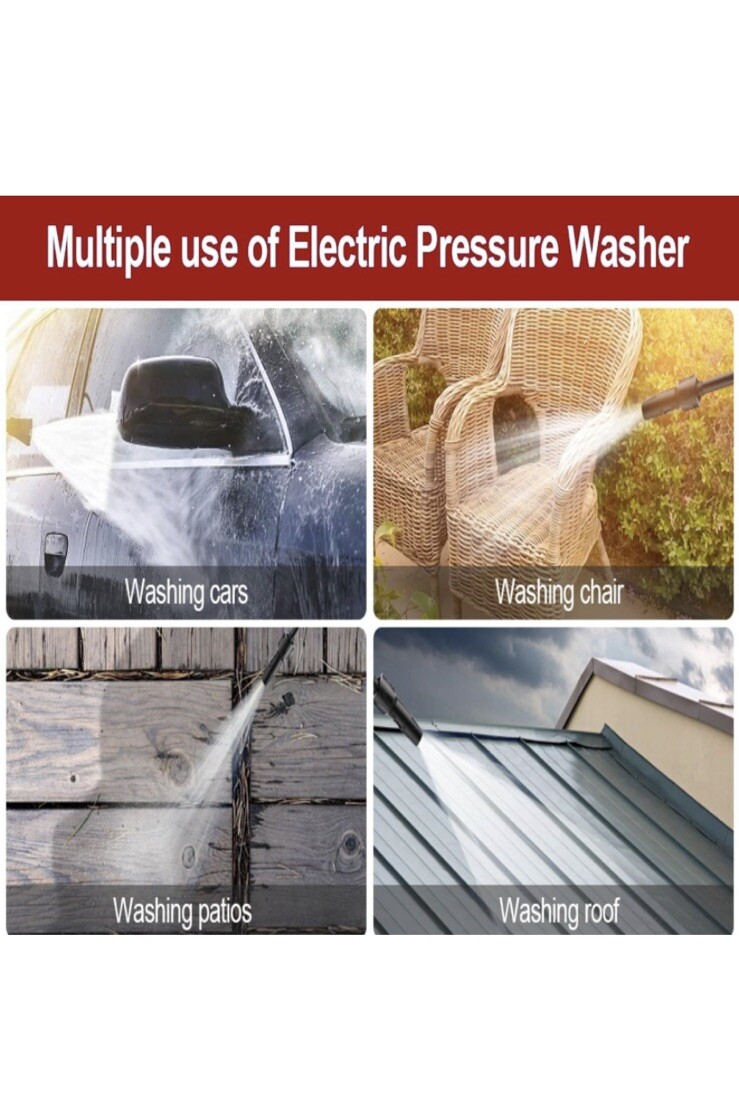 All Power Electric Pressure Washer 2000-PSI 2.2 GPM Cold Water Corded w/ Hose