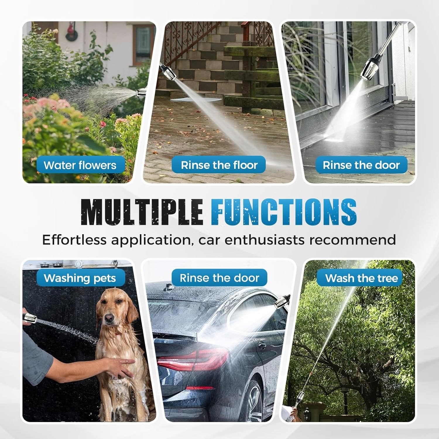 2026 Pressure Washer Wand – Multifunctional, 360° Rotating, 3 Spray Modes, 1 Set
