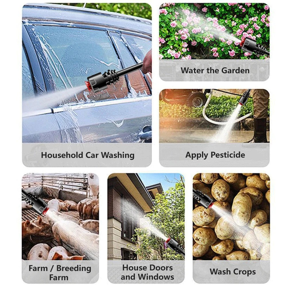 High Pressure Power Washer Water Spray Gun Nozzle Wand Attachment Garden Hose
