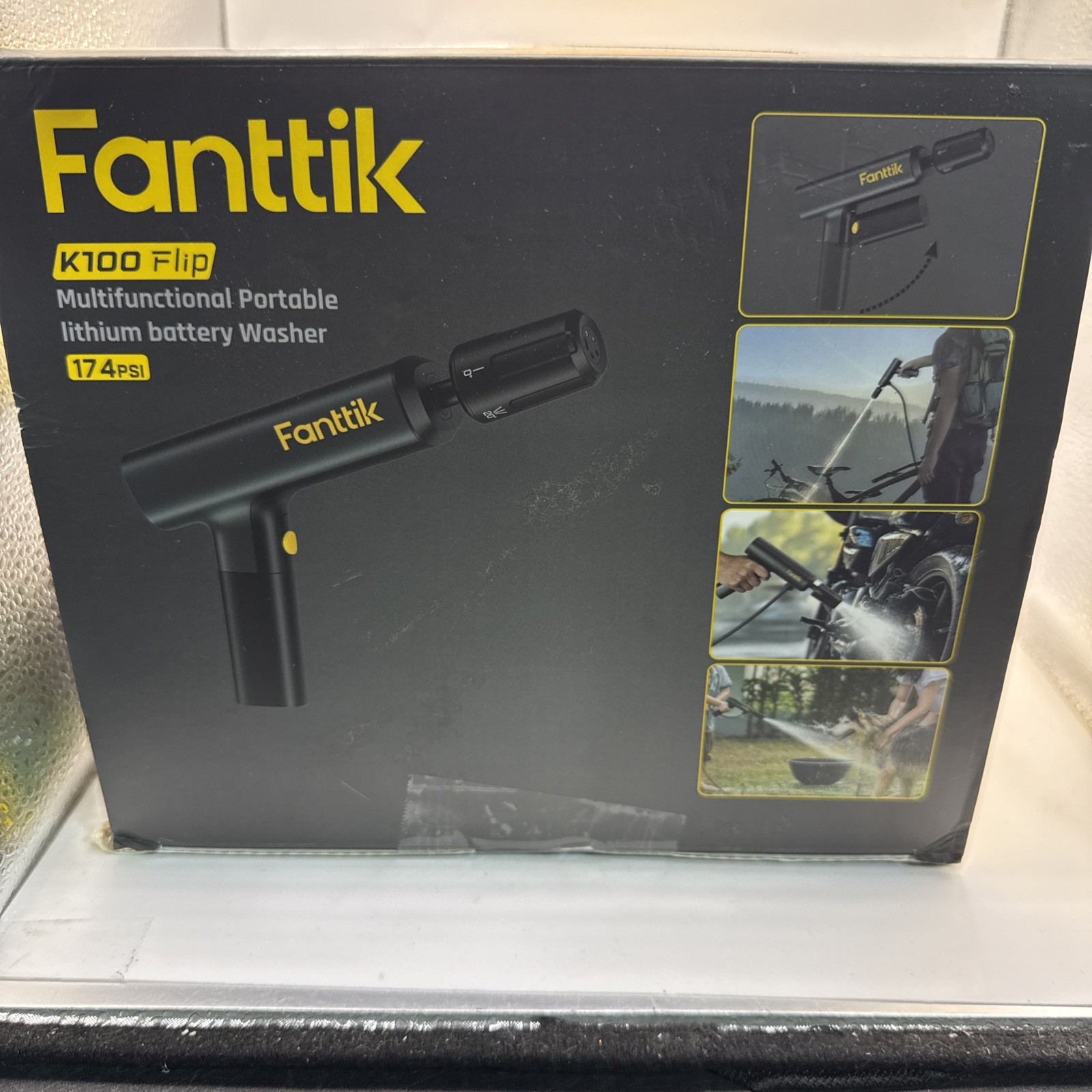 Fanttik K100 Flip Portable Cordless Electric Sprayer, Foldable Pressure Washer