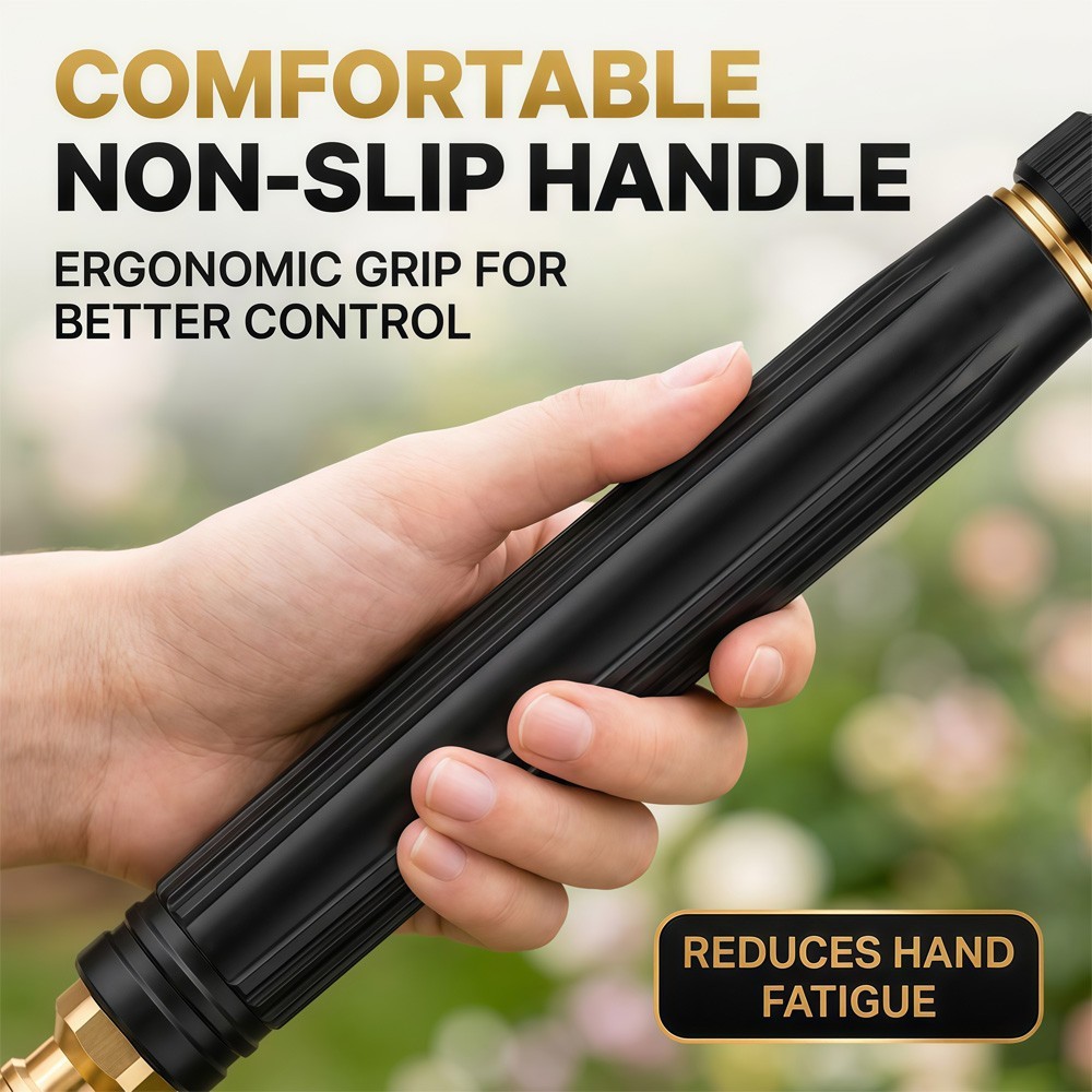 Water Spray Gun High Pressure Metal Brass Nozzle Car Garden Lawn Wash Hose PipLG