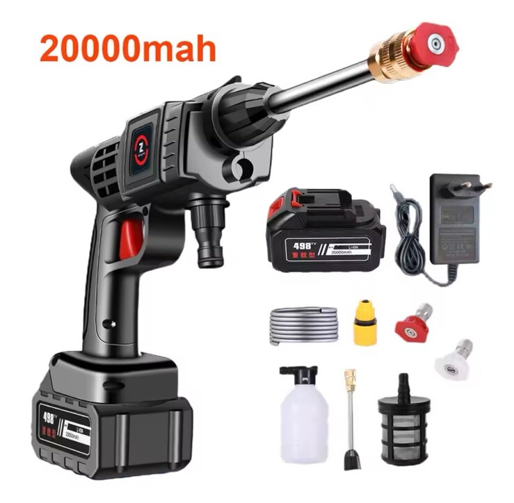 50Bar 200W Battery Operated 20000mAh 6-in-1 High Water Pressure Pressure Washer