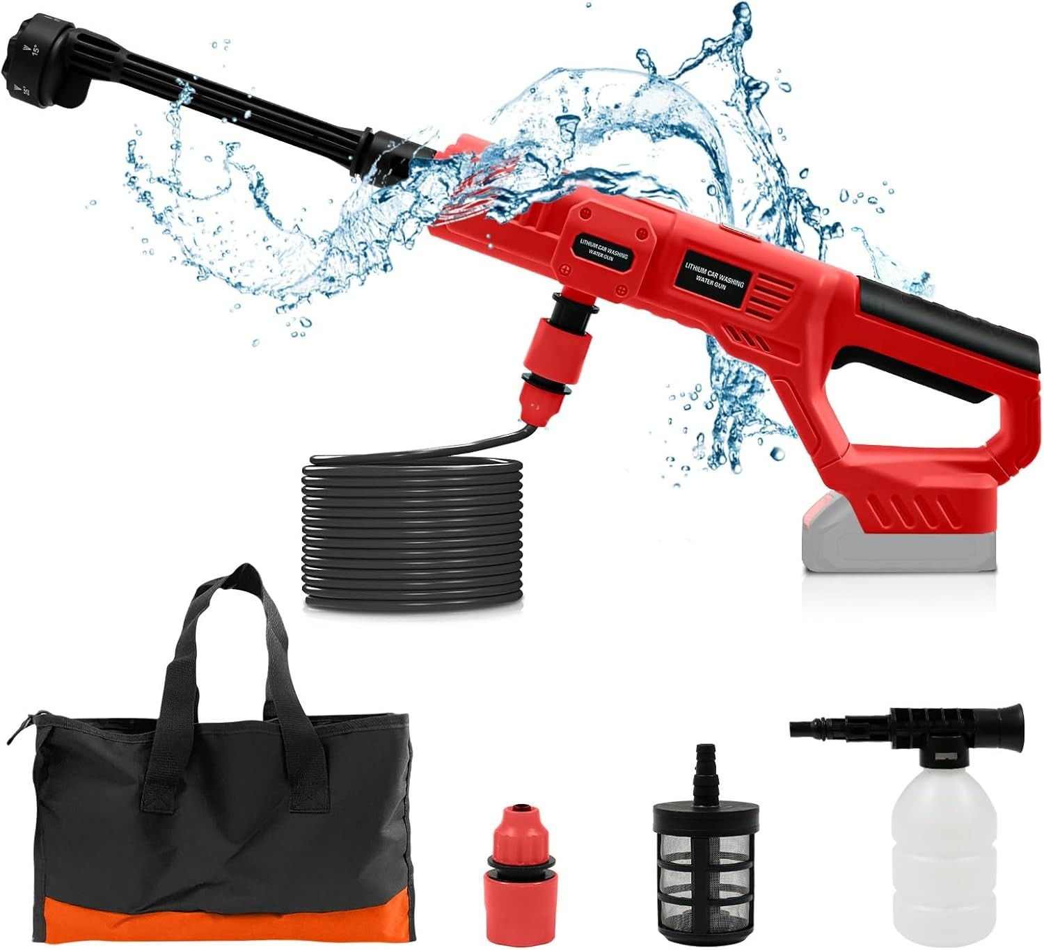 Cordless Pressure Washer for Milwaukee M18 Battery, Portable Cordless Power Wash