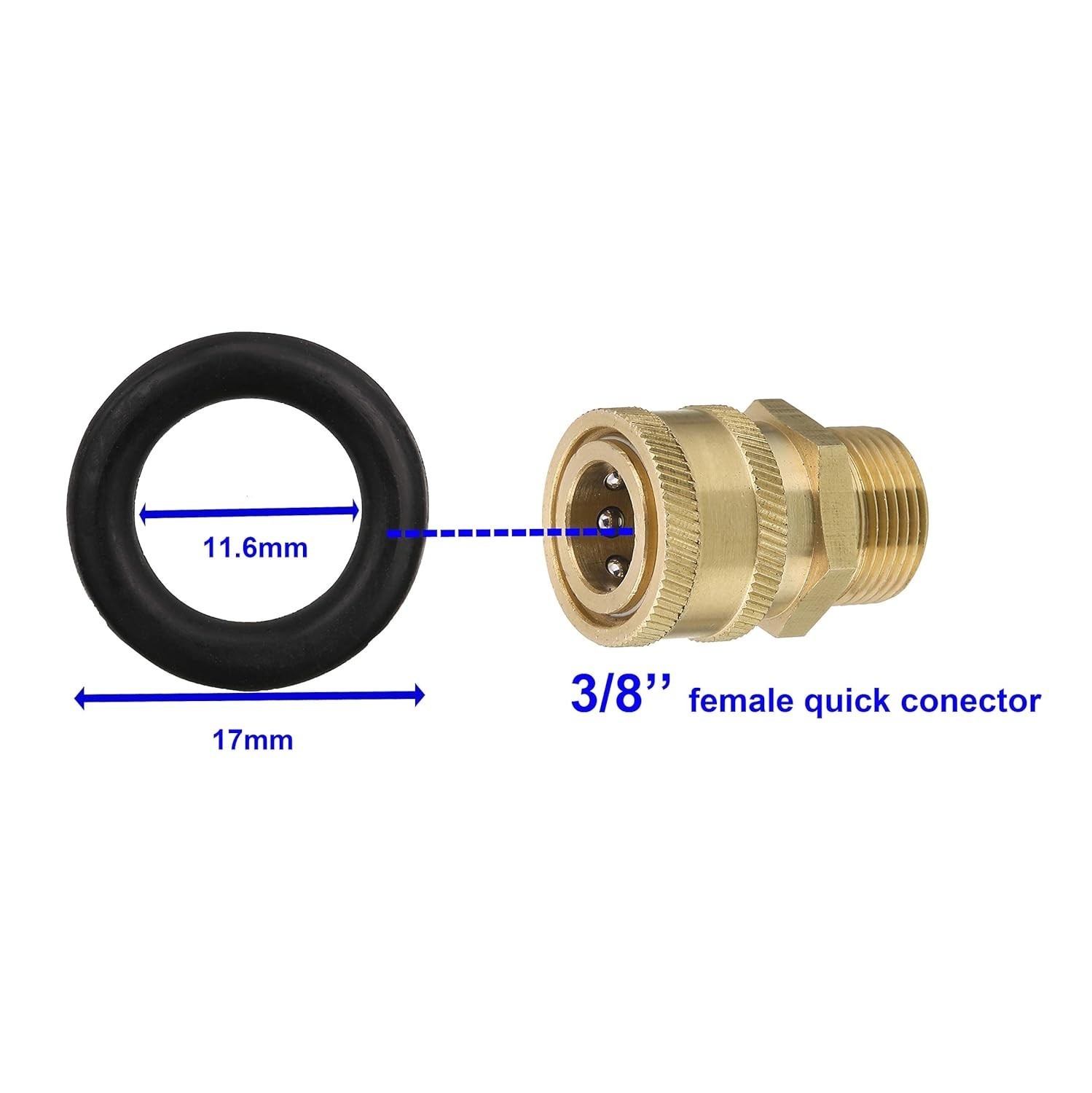Comprehensive 100-Piece O Ring Kit for Pressure Washer Accessories – 18 Variants