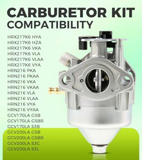 GCV170 Carburetor Replace 16100-Z9L-811 Compatible with Honda GCV170LA