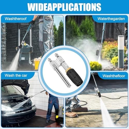 Adjustable Soft Wash Nozzle 2-in-1 Shooter Tip M5 Long Reach for Pressure Washer