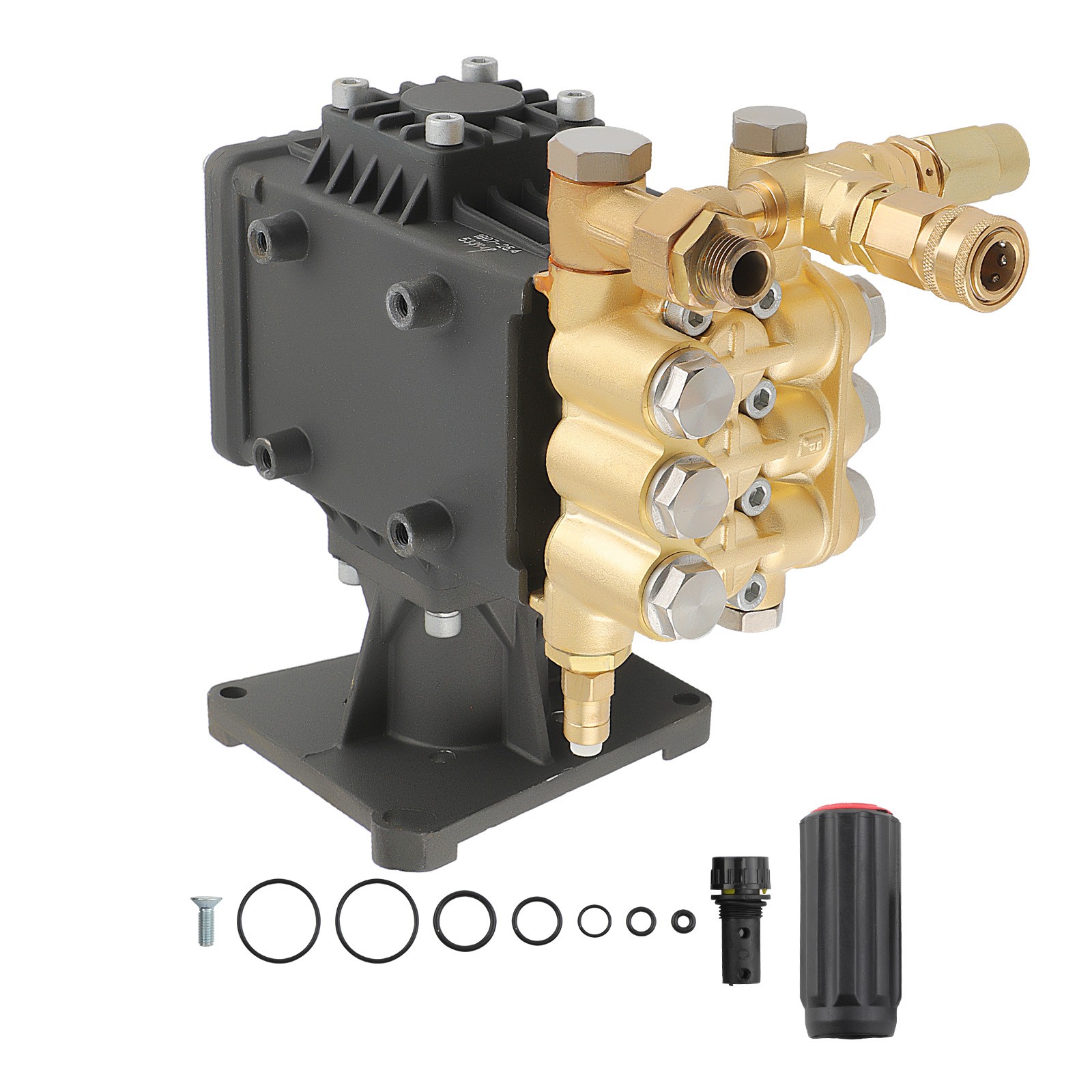 1PC Pressure Washer Pump 4000PSI 4.0 GPM 1″ Horizontal Shaft For 13 HP RSV4G40