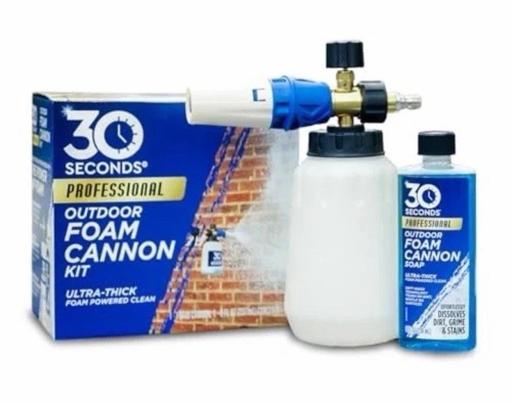 Foam Cannon Kit – Pressure Washer Sprayer + 8 fl. oz. Soap – Foaming Cleaner