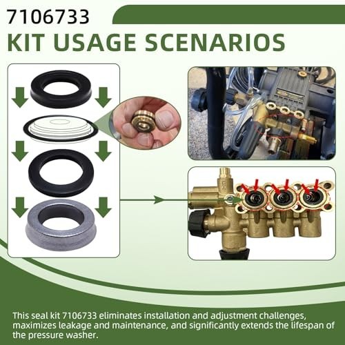 Pressure Washer Seal Kit for Simpson AAA 53BRD35/38/40 – High/Low Pressure Repai