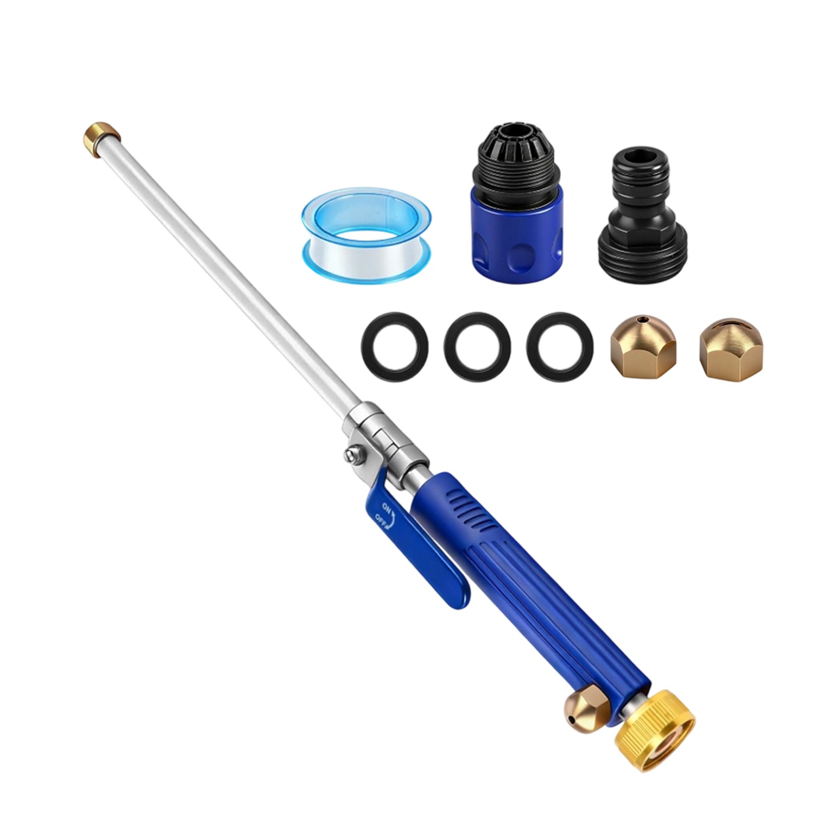 Aluminum Alloy High Pressure Washer Gun With Two Adjustable Steam Modes Nozzles