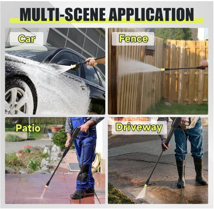Acquax Electric Pressure Washer 3800 PSI 2 GPM High Pressure Washer Power Washer