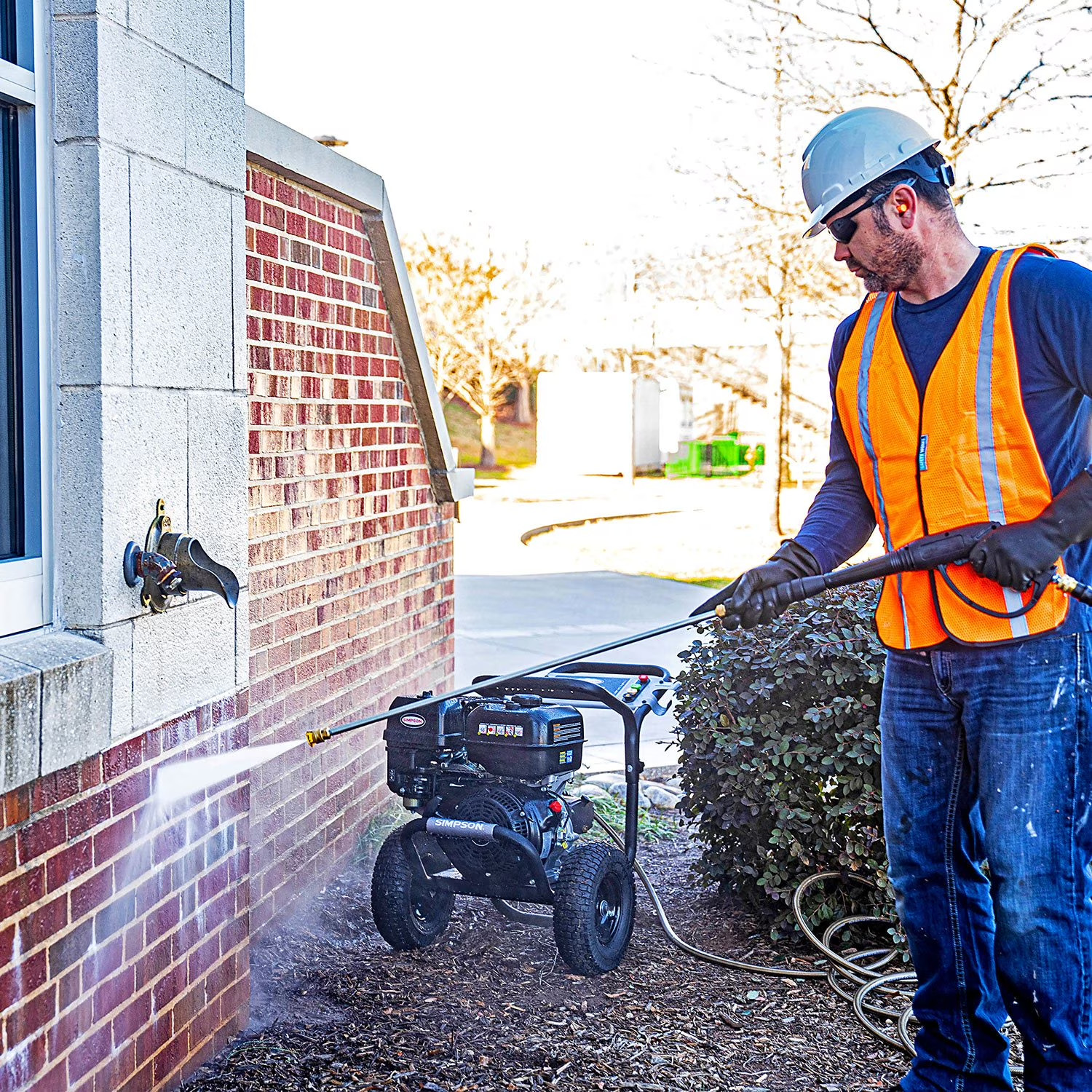 PowerShot 4400 PSI at 4.0 GPM Gas Pressure Washer deck cleaning, wood restor