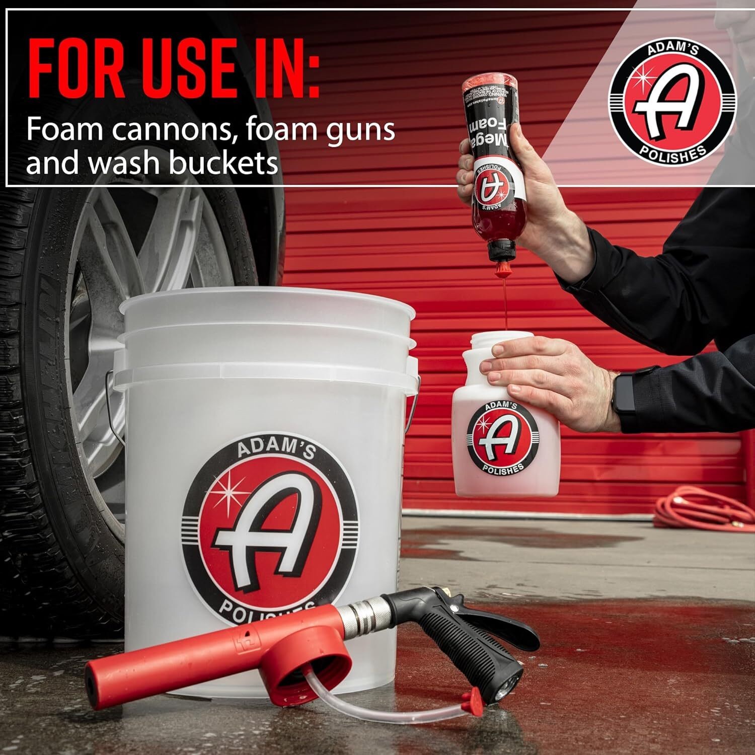 Adam’s Mega Foam Shampoo 16 Oz. Ultimate Car Wash Foam Gun Cleaner