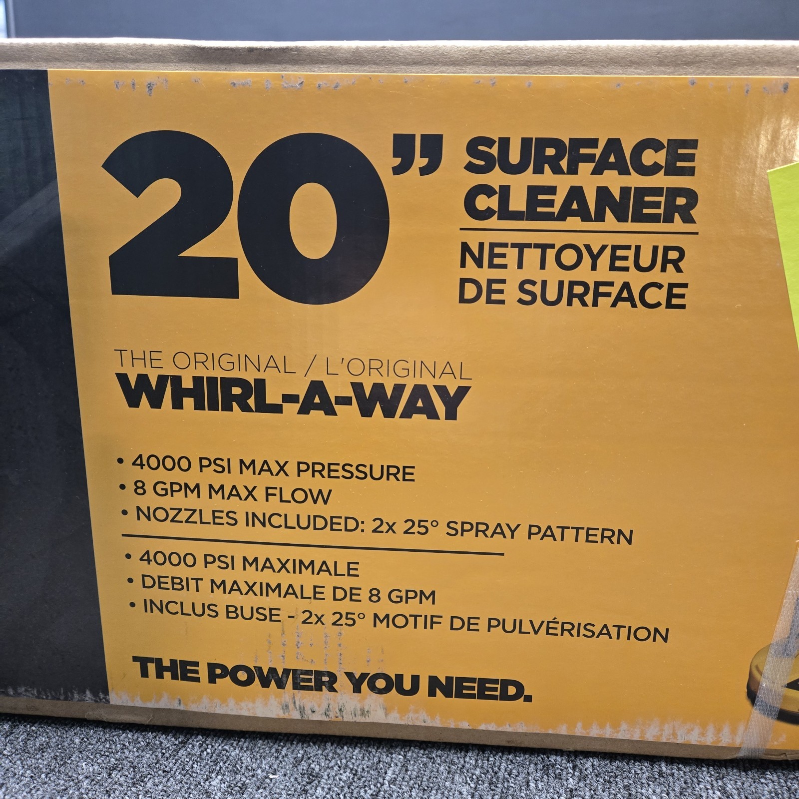 20″ BE Whirl-A-Way Pressure Washer Surface Cleaner Concrete 85.403.007