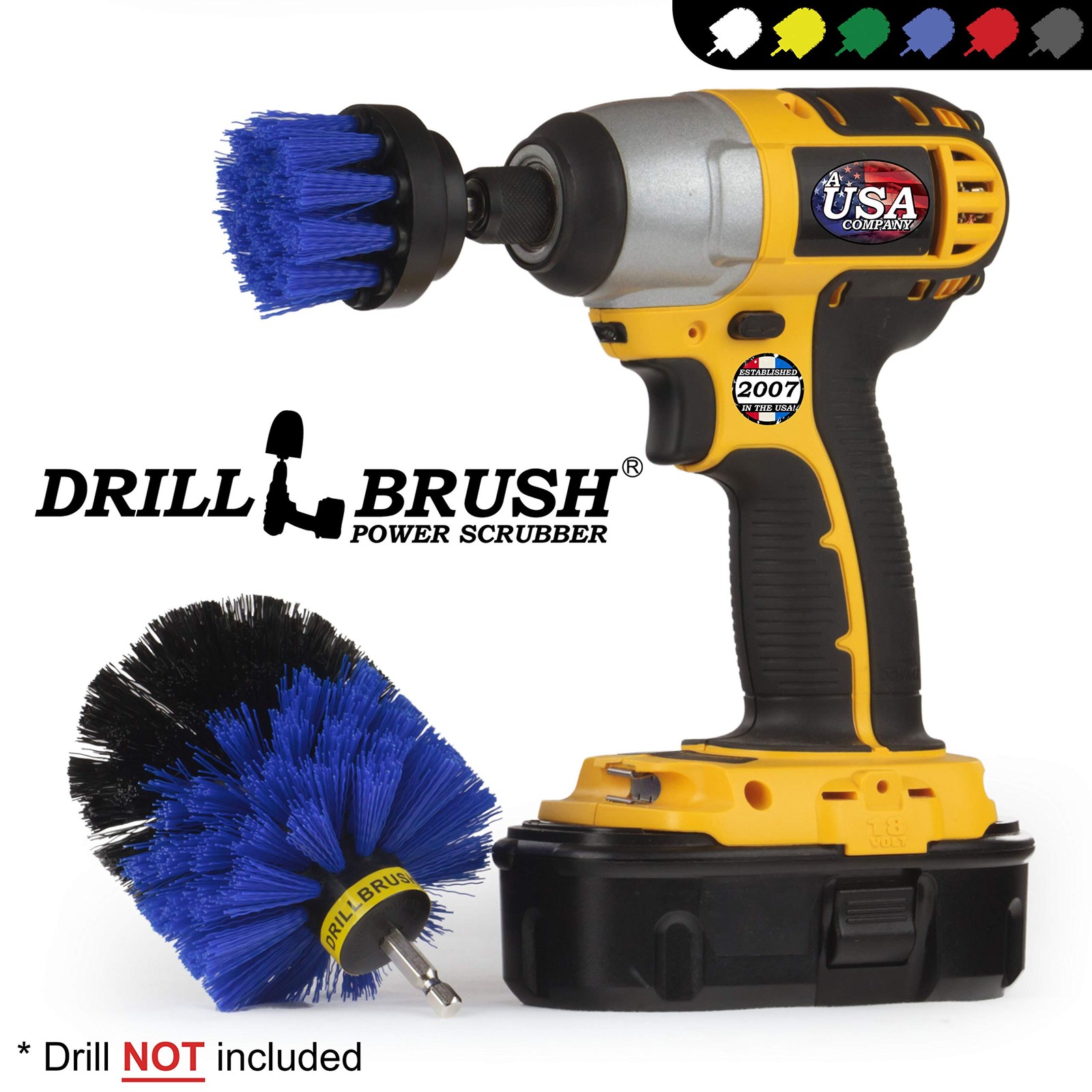 Boat Accessories and Cleaning Supplies – 2in, 3.5in corner brush, Blue