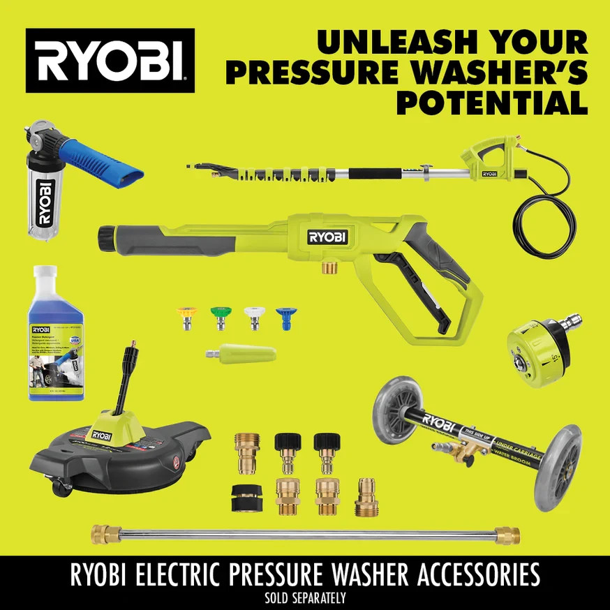 Ryobi 2500 PSI 1.2 GPM BRUSHLESS ELECTRIC PRESSURE WASHER RY142500