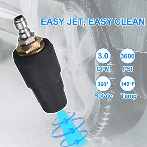 Pressure Washer Nozzle Tips Full Set 3600 Psi Rotating Turbo Nozzle For Power