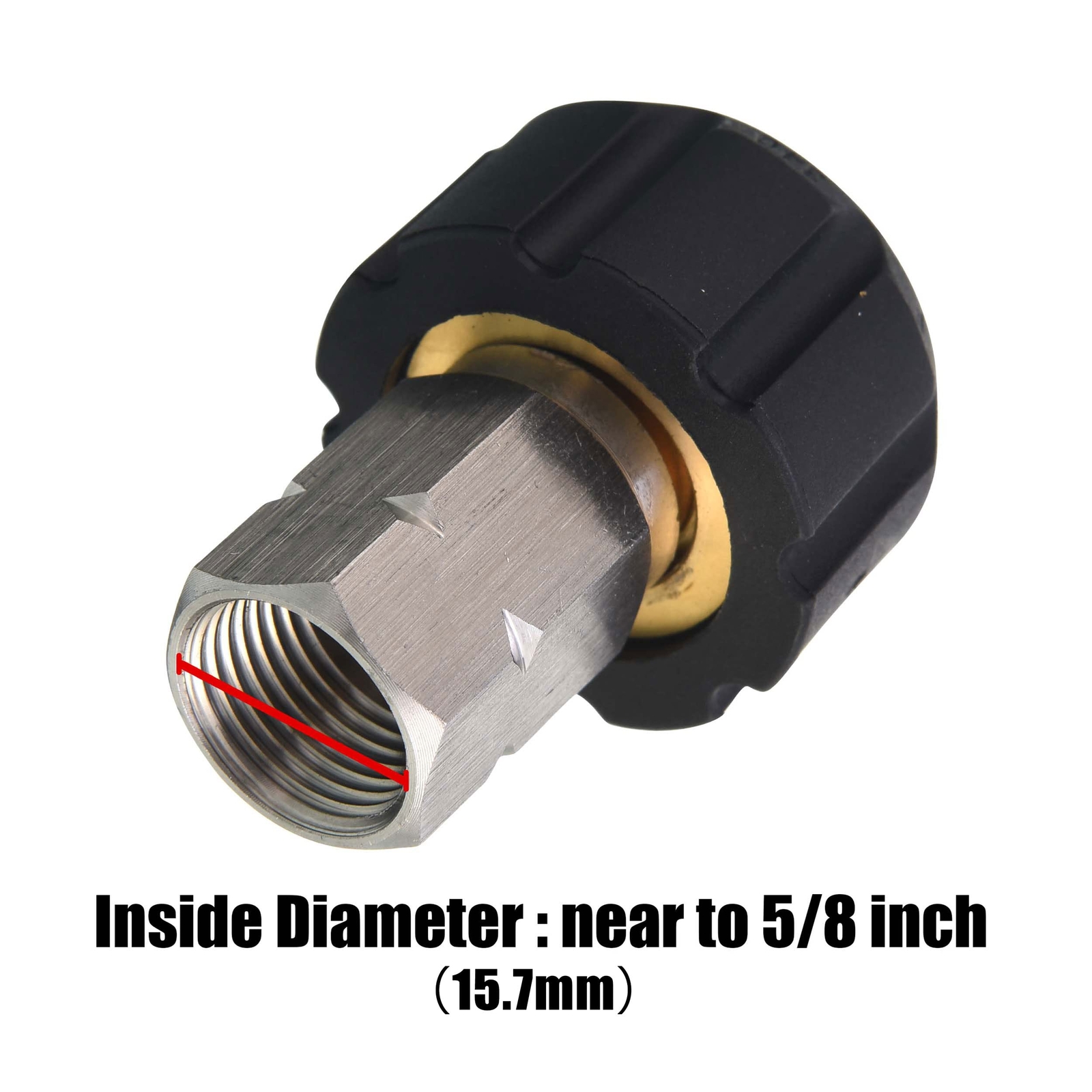 Pressure Washer Adapter M22 Female To 3/8 Inch Female Npt Fitting 4500 Psi