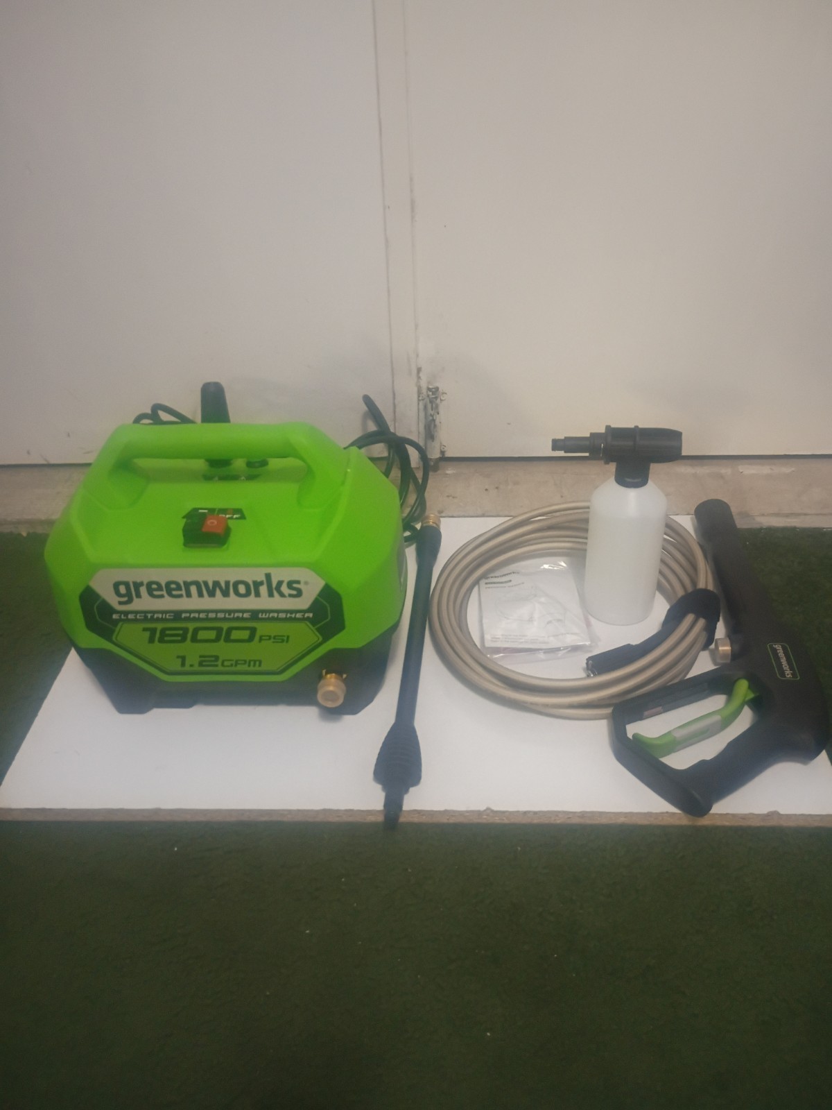 Greenworks 1800 PSI 1.2 GPM Compact Electric Pressure Washer GPW1800