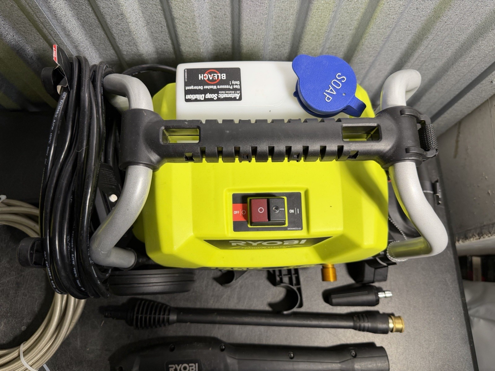 RYOBI RY1419MT 1900 PSI 1.2 GPM Electric Pressure Washer Tested Working