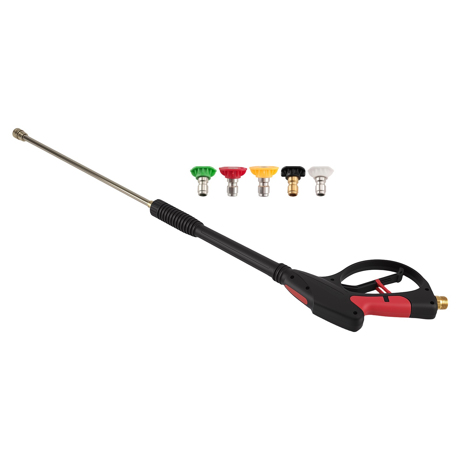 M22 Pressure Washer Gun 4000PSI with Extension Lance & 5 Nozzle Tips Cooper ABS