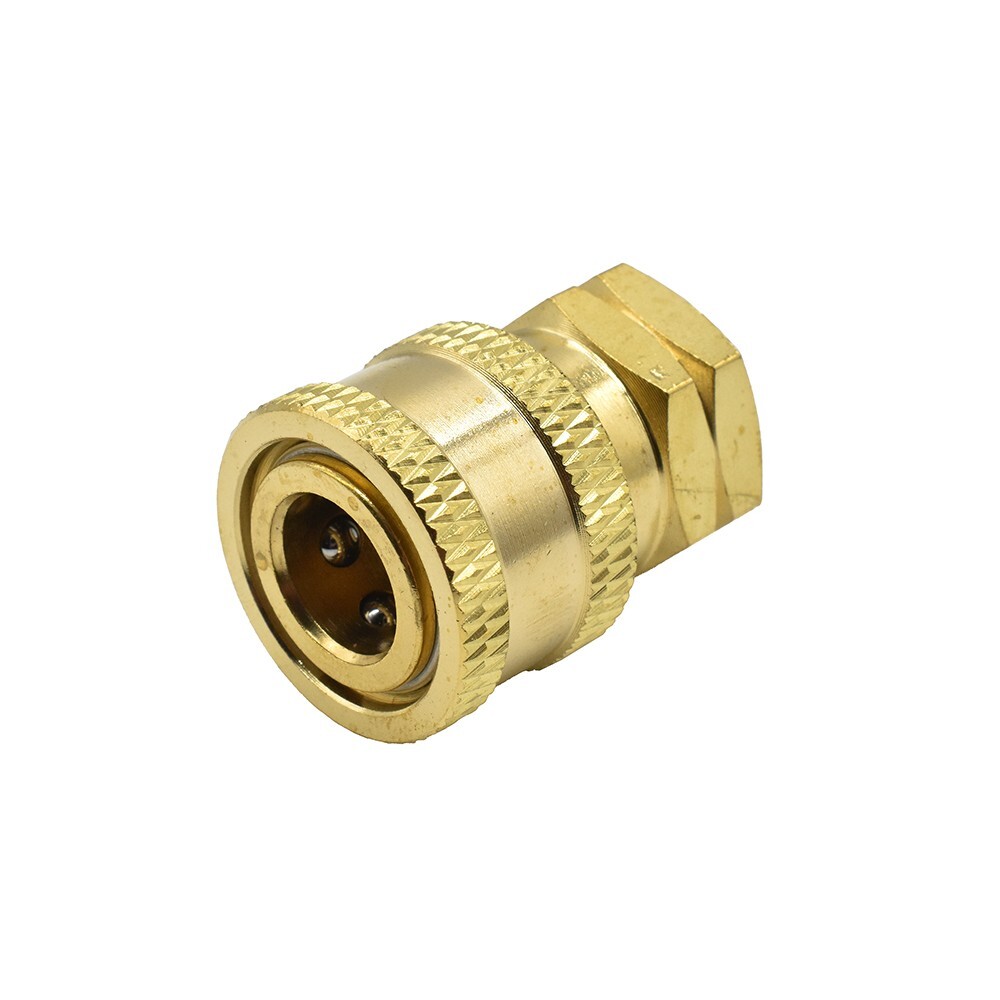 Interstate Pneumatics Pressure Washer 1/4 Inch FNPT Brass Coupler 5200 PSI