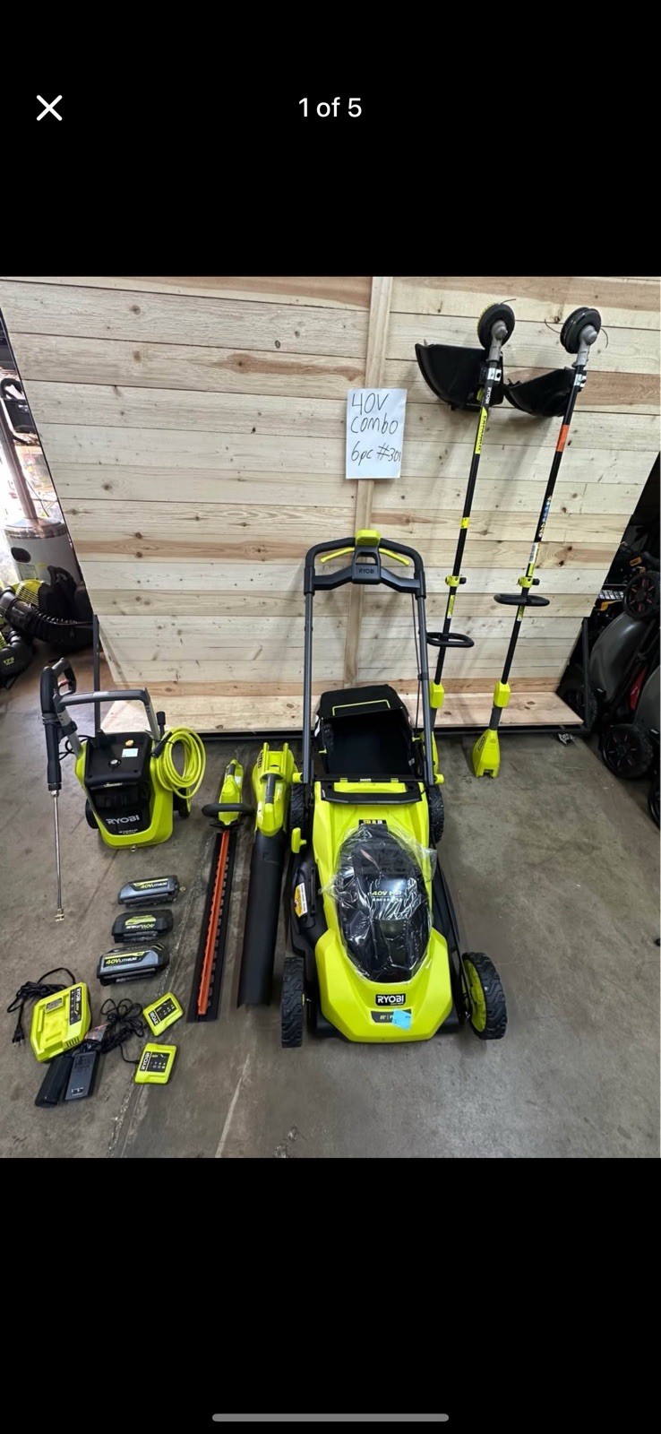 Ryobi 40V 1200PSI Pressure Washer RY40HPPW12B For Parts Or Repair VI-5