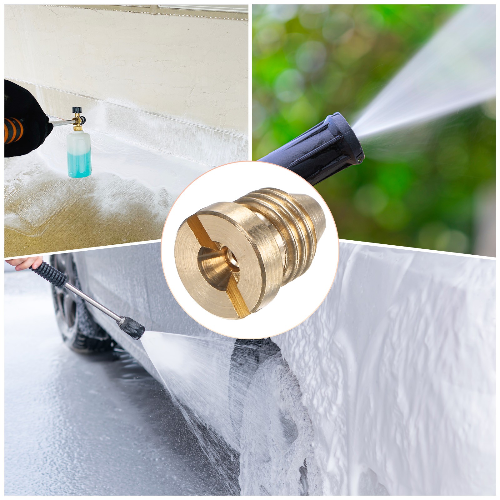 For Foam Cannon, 2 1.4mm Foam Nozzles with Universal Thread