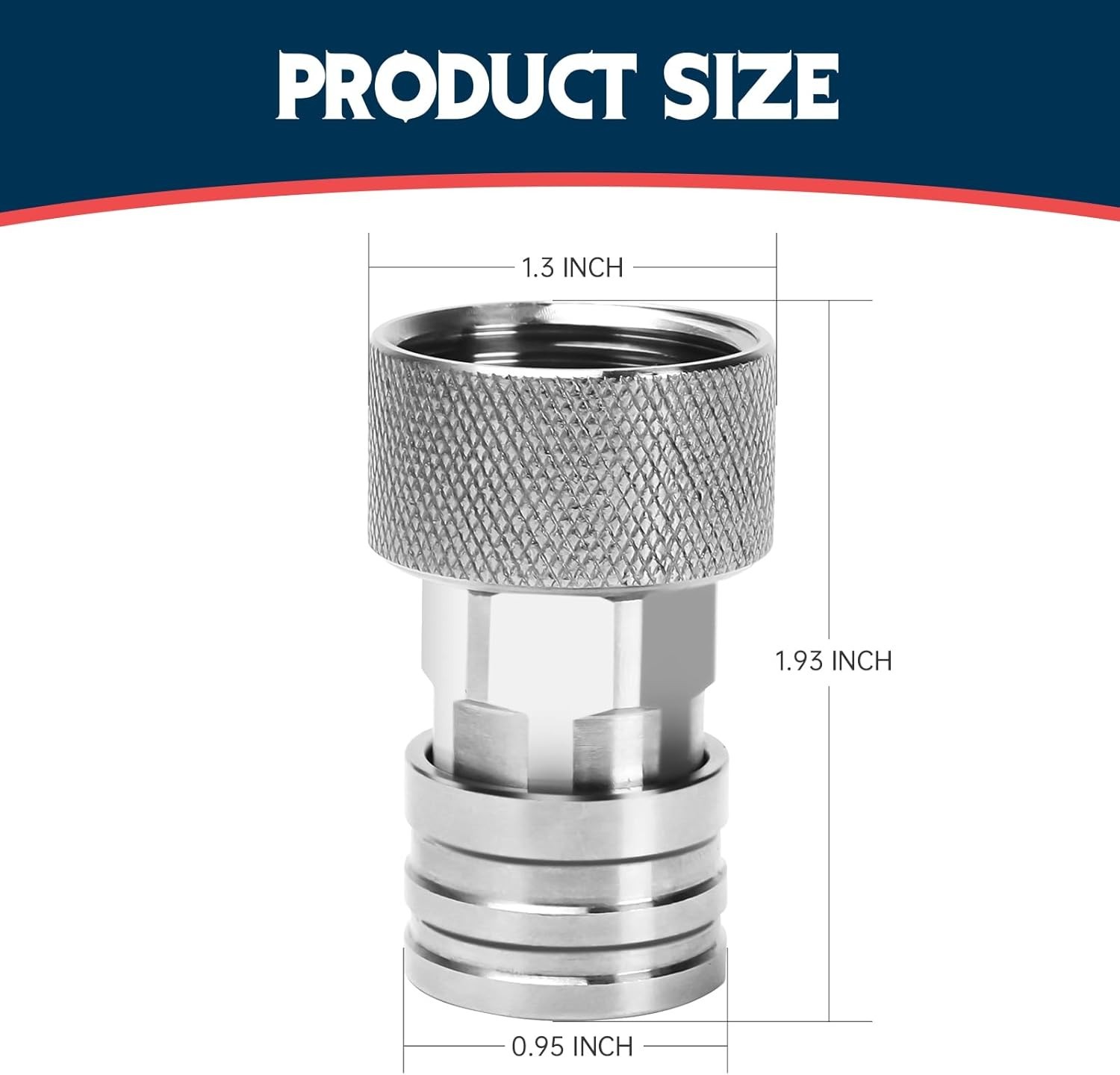 Garden Hose to Pressure Washer Adapter 3/4” GHT to 1/4” Quick Connect