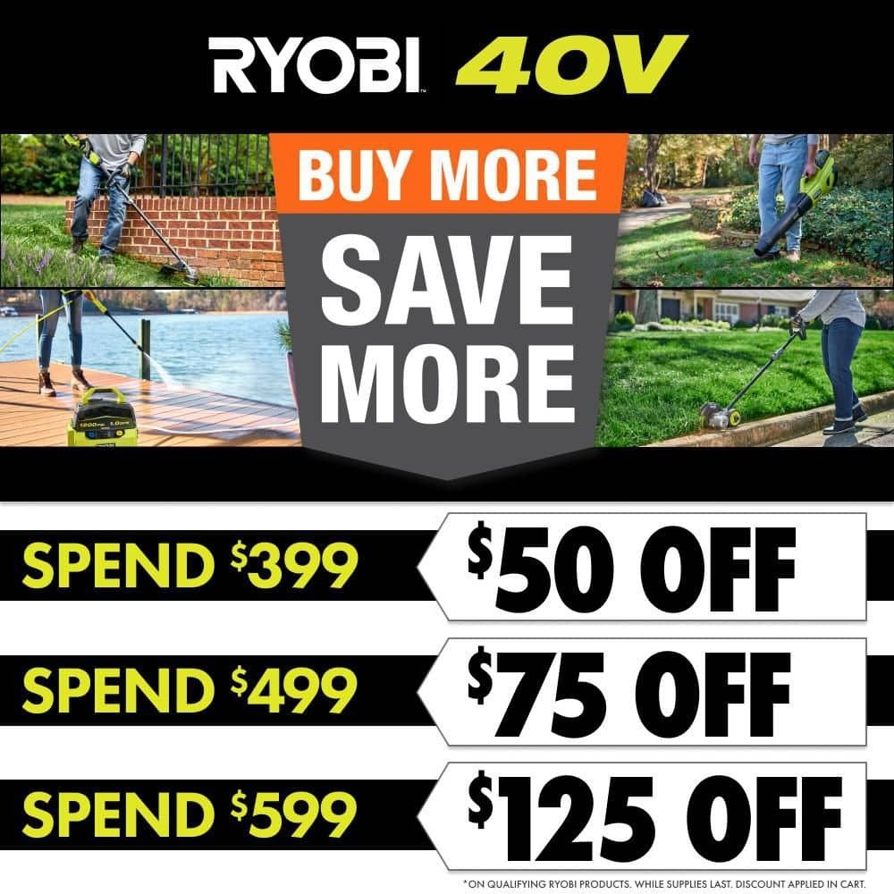 RYOBI 40V 1200 PSI 1.0 GPM Cordless Electric Cold Water Pressure Washer (Tool