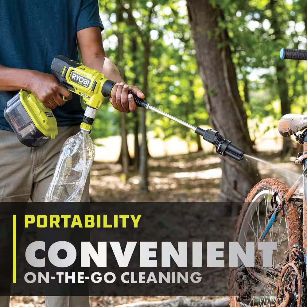 ONE+ HP 18-Volt Brushless Ezclean 600 PSI 0.7 GPM Cordless Electric Power Cleane