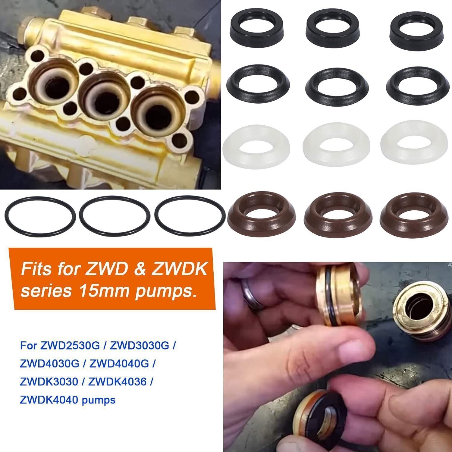 Packing Kit Seal Repair Kit for Comet ZWD2530G,ZWDK4040 Pump and more 5019006400