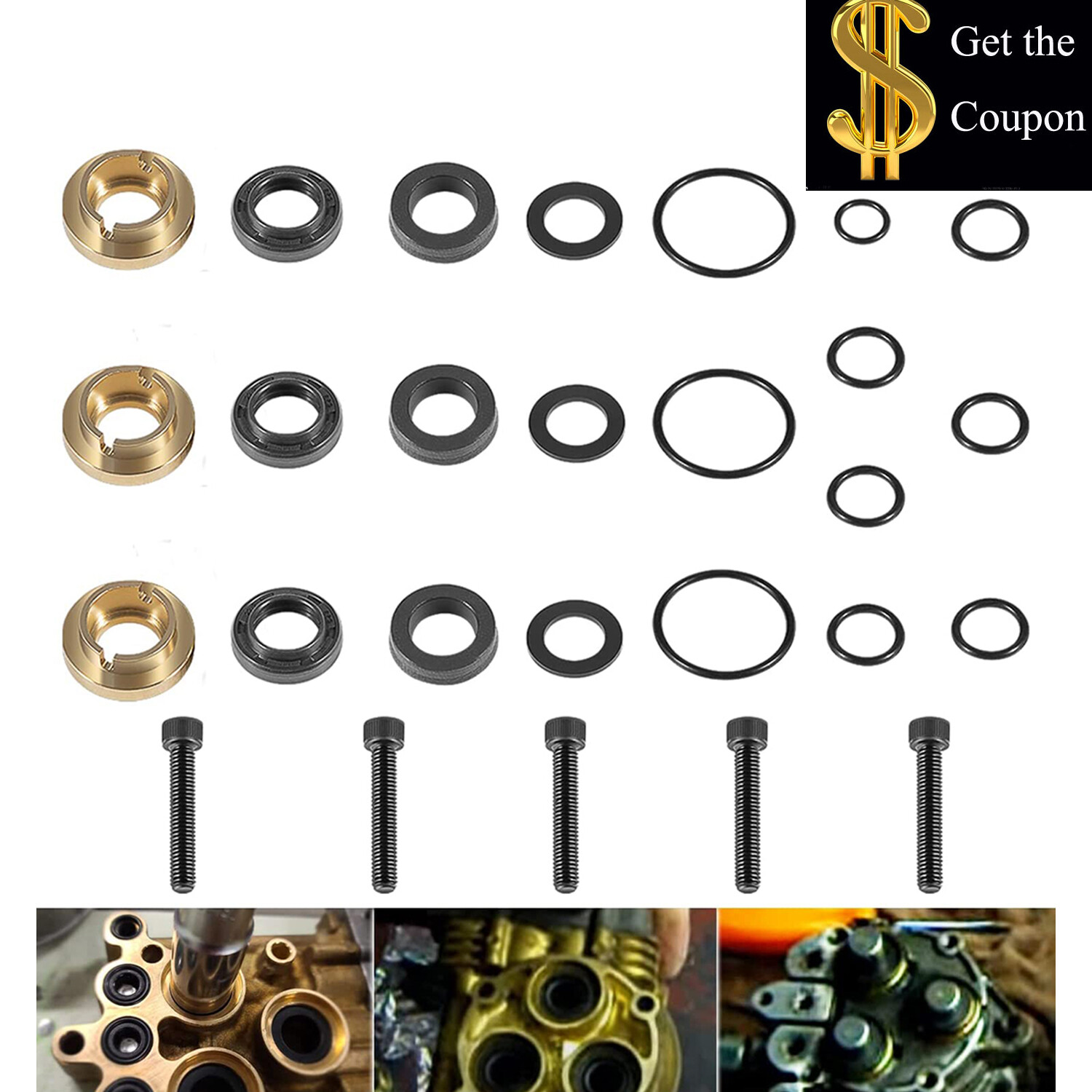 Pressure Washer Seal Kit Set Replace For Briggs & Stratton 190595GS 190711GS