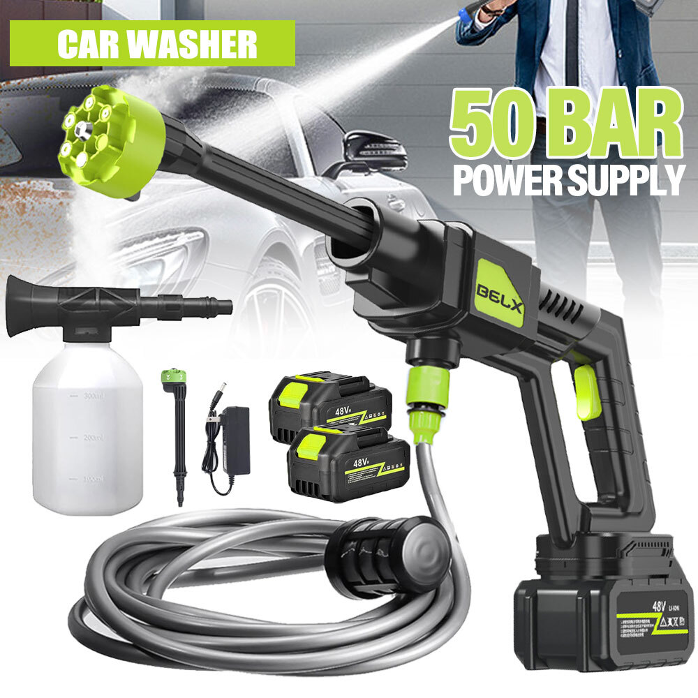 725 PSI Cordless Electric Pressure Washer Gun w/16.4-ft High-pressure Hose