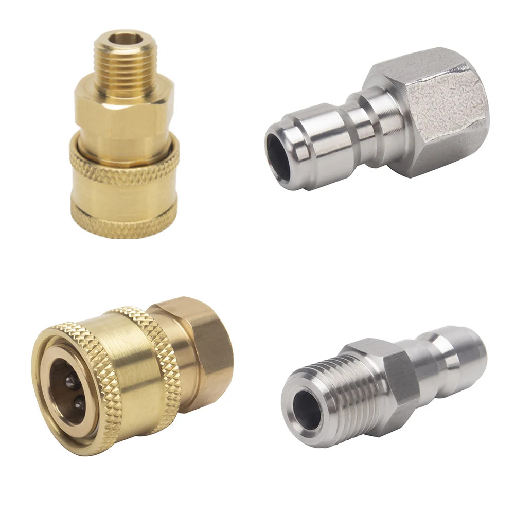 1Pc 1/4 Inch Male Fitting Quick Release Adapter Pressure Washer Connector Coupli